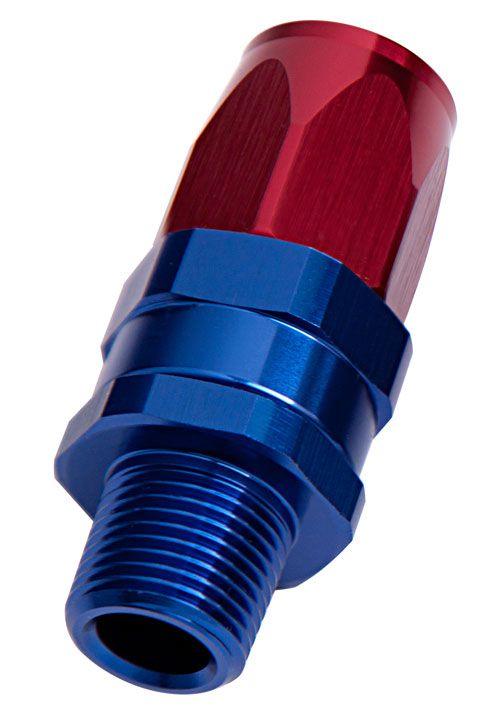Aeroflow Male NPT Taper Swivel Straight Hose End 1/4" to -8AN (AF830-08-04) AF830-08-04