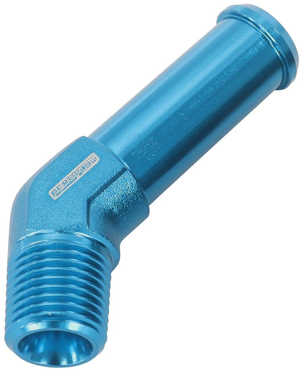 Aeroflow 45° 1/8" Male NPT to 3/8" Barb (AF845-02-06) AF845-02-06