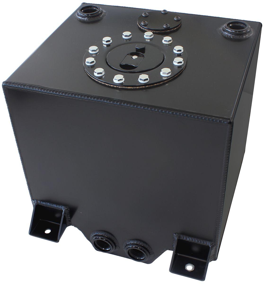 Aeroflow Aluminium 5 Gallon (19L) Fuel Cell with Cavity/Sump (Black) (AF85-2050ABLK) AF85-2050ABLK