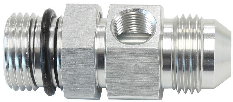 Aeroflow -8ORB to -8AN Extension with 1/8" Port (AF904-08S) AF904-08S