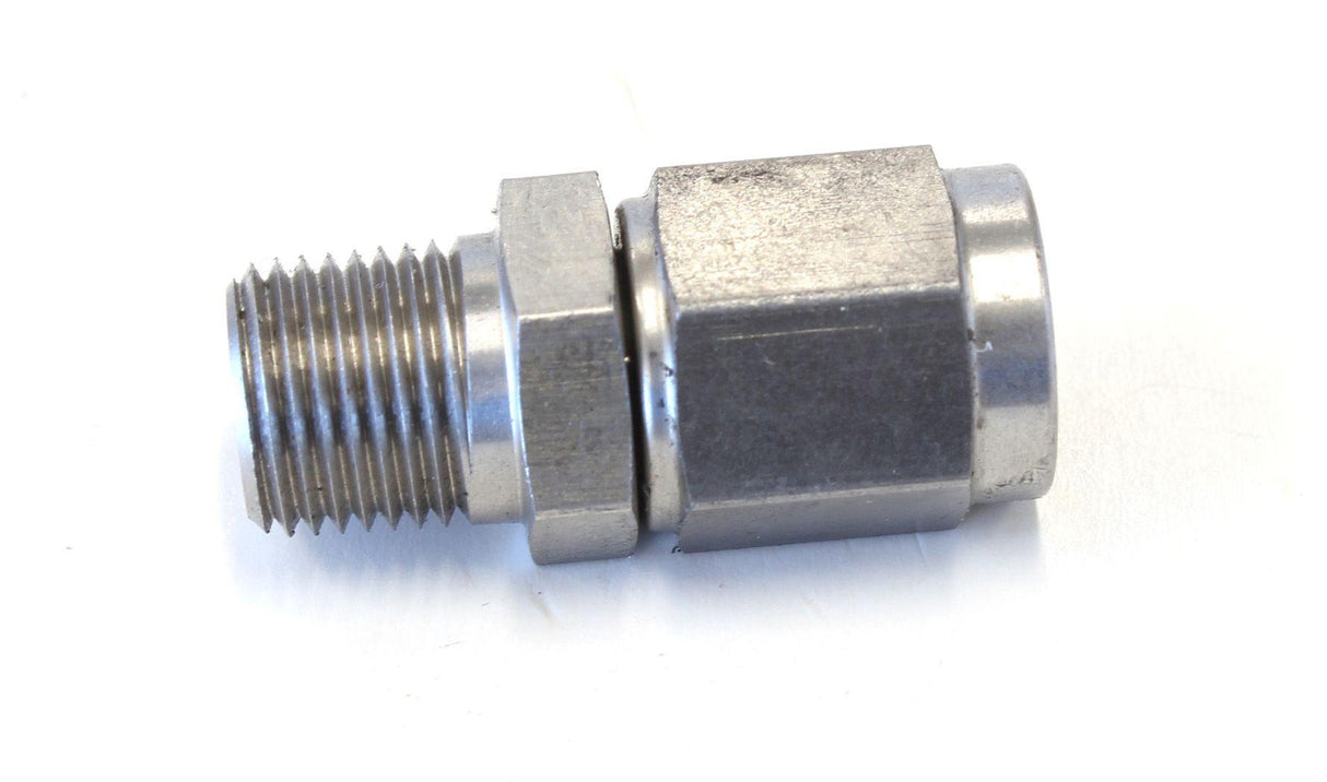 Aeroflow Male NPT to Female AN Straight Fitting 1/8" to -3AN (AF916-03-02-SS) AF916-03-02-SS