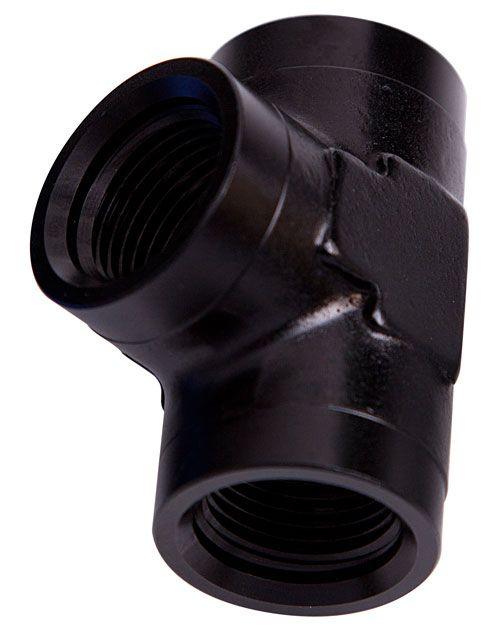Aeroflow NPT Female Pipe Tee 3/8" (AF917-06BLK) AF917-06BLK