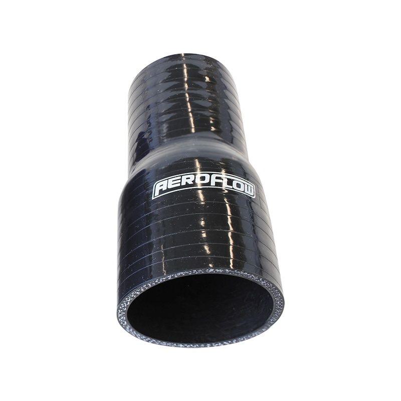 Aeroflow Gloss Black Straight Silicone Reducer / Expander Hose 3-3/4" (95mm) to 3" (76mm) I.D (AF9201-375-300) AF9201-375-300