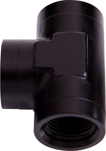 Aeroflow Female Tee ORB -10AN (AF938-10BLK) AF938-10BLK