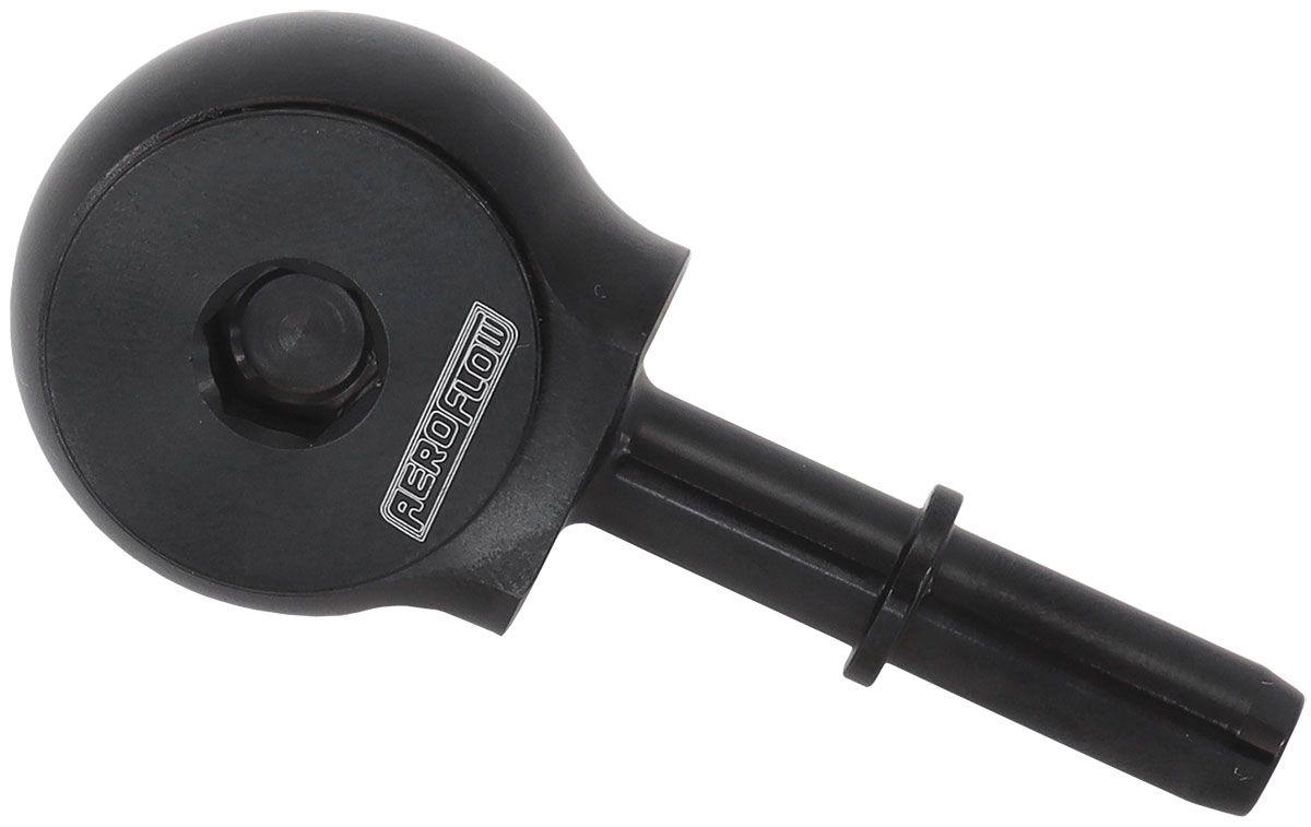 Aeroflow 90° Low Profile -10ORB to EFI Push On 3/8" Barb Black Finish (AF969-06-10BLK) AF969-06-10BLK