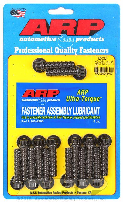 ARP Intake Manifold Bolt Kit, 12-Point Black Oxide (AR105-2101) AR105-2101