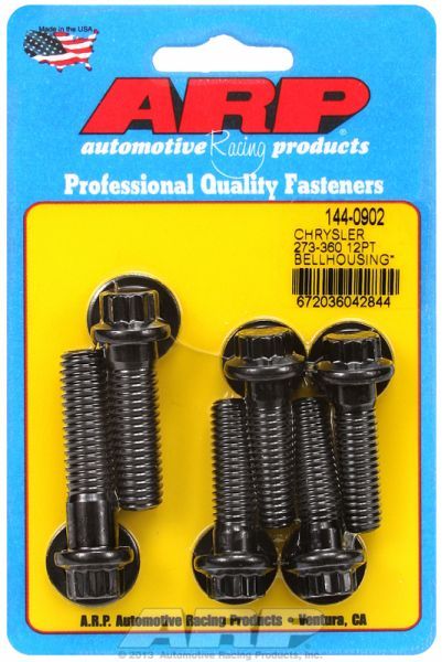 ARP Bellhousing Bolt Kit, 12-Point Nut Black Oxide (AR144-0902)