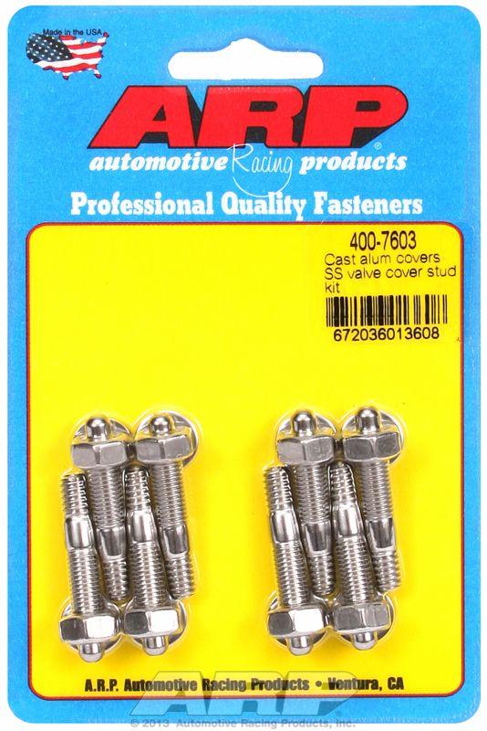 ARP Valve Cover Stud Kit, Hex Nut S/S (AR400-7603) AR400-7603