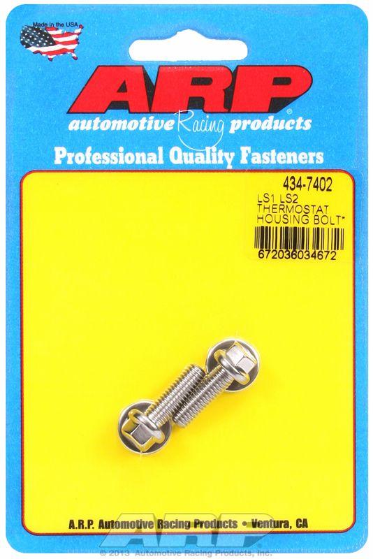 ARP Thermostat Housing Bolt Kit, Hex Head S/S (AR434-7402) AR434-7402