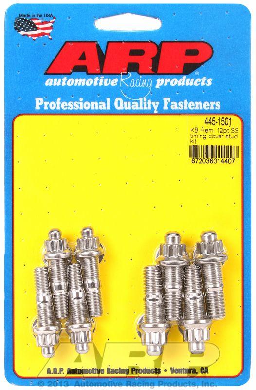 ARP Timing Cover Stud Kit, 12-Point S/S (AR445-1501) AR445-1501