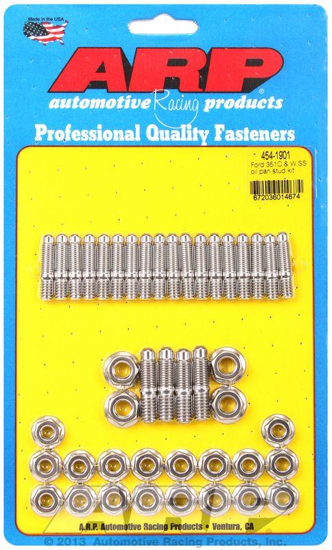 ARP Oil Pan Stud Kit, Hex Nut S/S (AR454-1901) AR454-1901