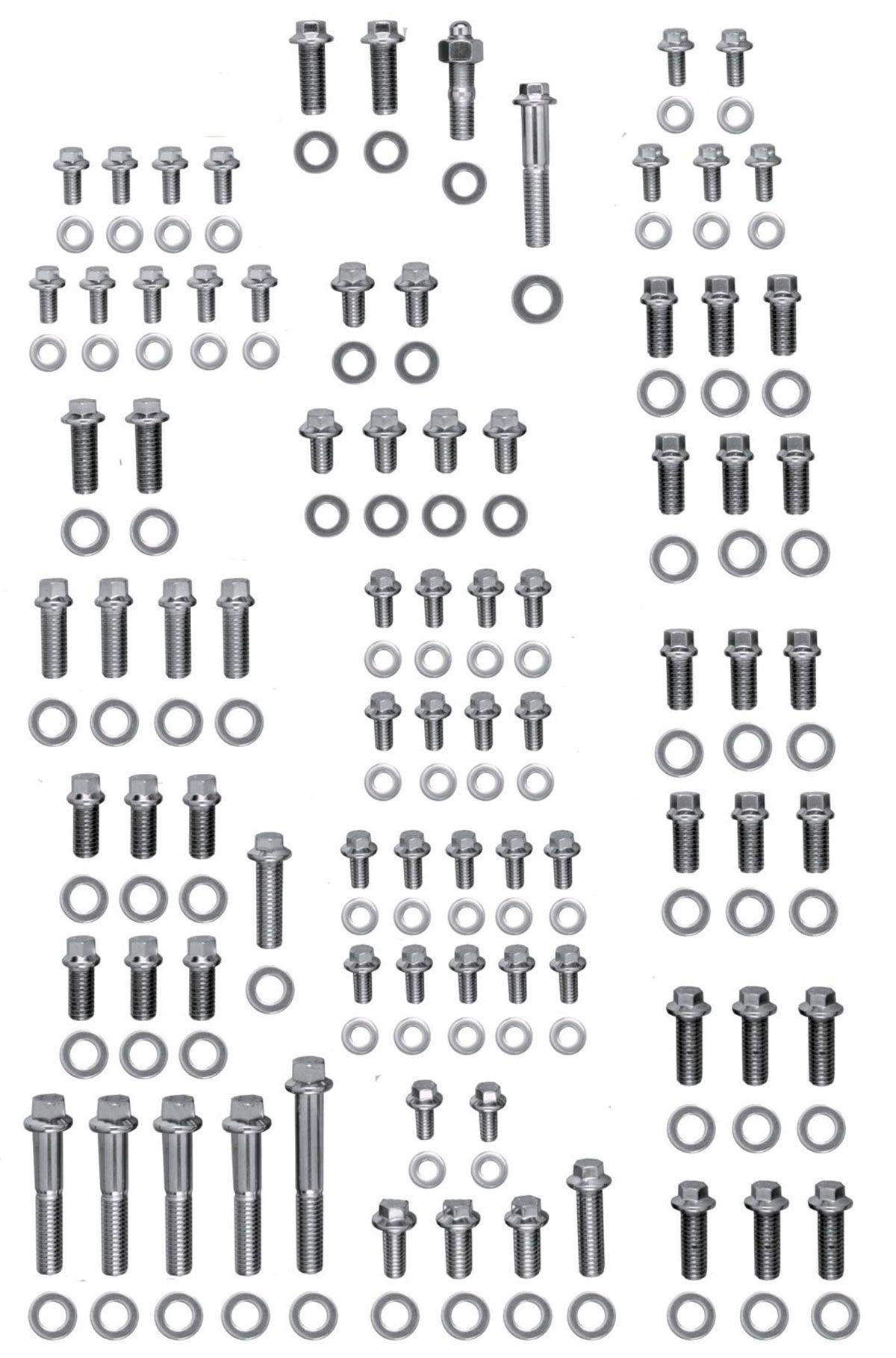 ARP Engine Accessory Bolt Kit, Hex Head S/S (AR554-9601) AR554-9601
