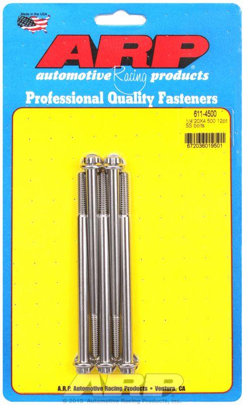ARP 5-Pack Bolt Kit, 12-Point Head S/S (AR611-4500) AR611-4500