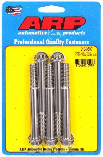 ARP 5-Pack Bolt Kit, 12-Point Head S/S (AR613-3500) AR613-3500