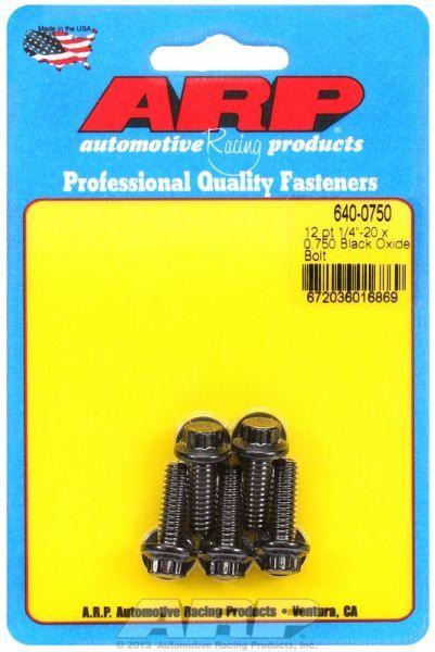 ARP 5-Pack Bolt Kit, 12-Point Head Black Oxide (AR640-0750) AR640-0750