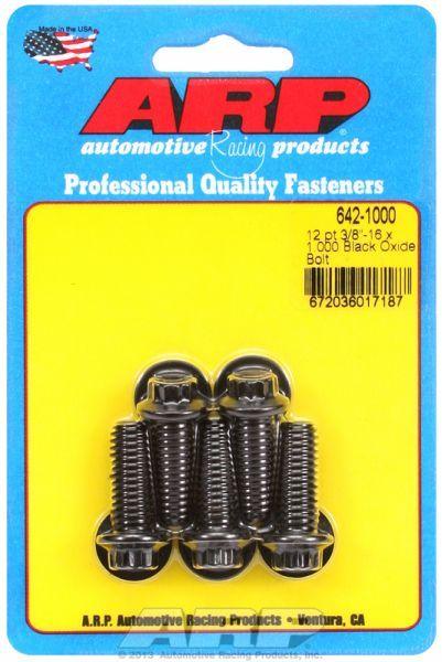 ARP 5-Pack Bolt Kit, 12-Point Head Black Oxide (AR642-1000) AR642-1000