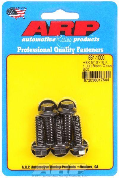 ARP 5-Pack Bolt Kit, Hex Head Black Oxide (AR651-1000) AR651-1000
