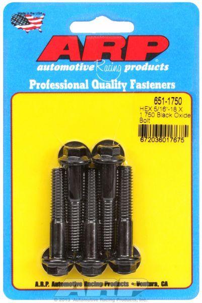 ARP 5-Pack Bolt Kit, Hex Head Black Oxide (AR651-1750) AR651-1750