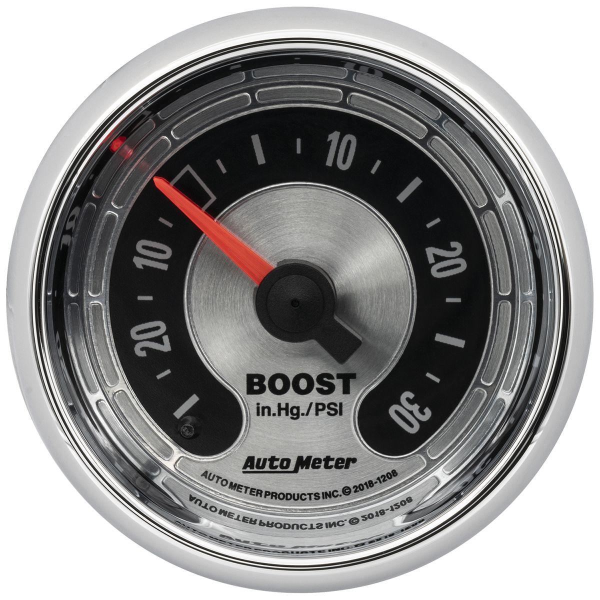AutoMeter American Muscle Series 2-1/16" Mechanical Boost / Vac Gauge (AU1208) AU1208