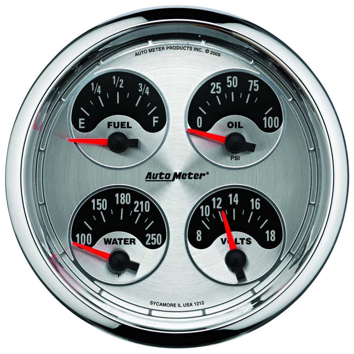 AutoMeter American Muscle Quad Gauge (AU1212) AU1212