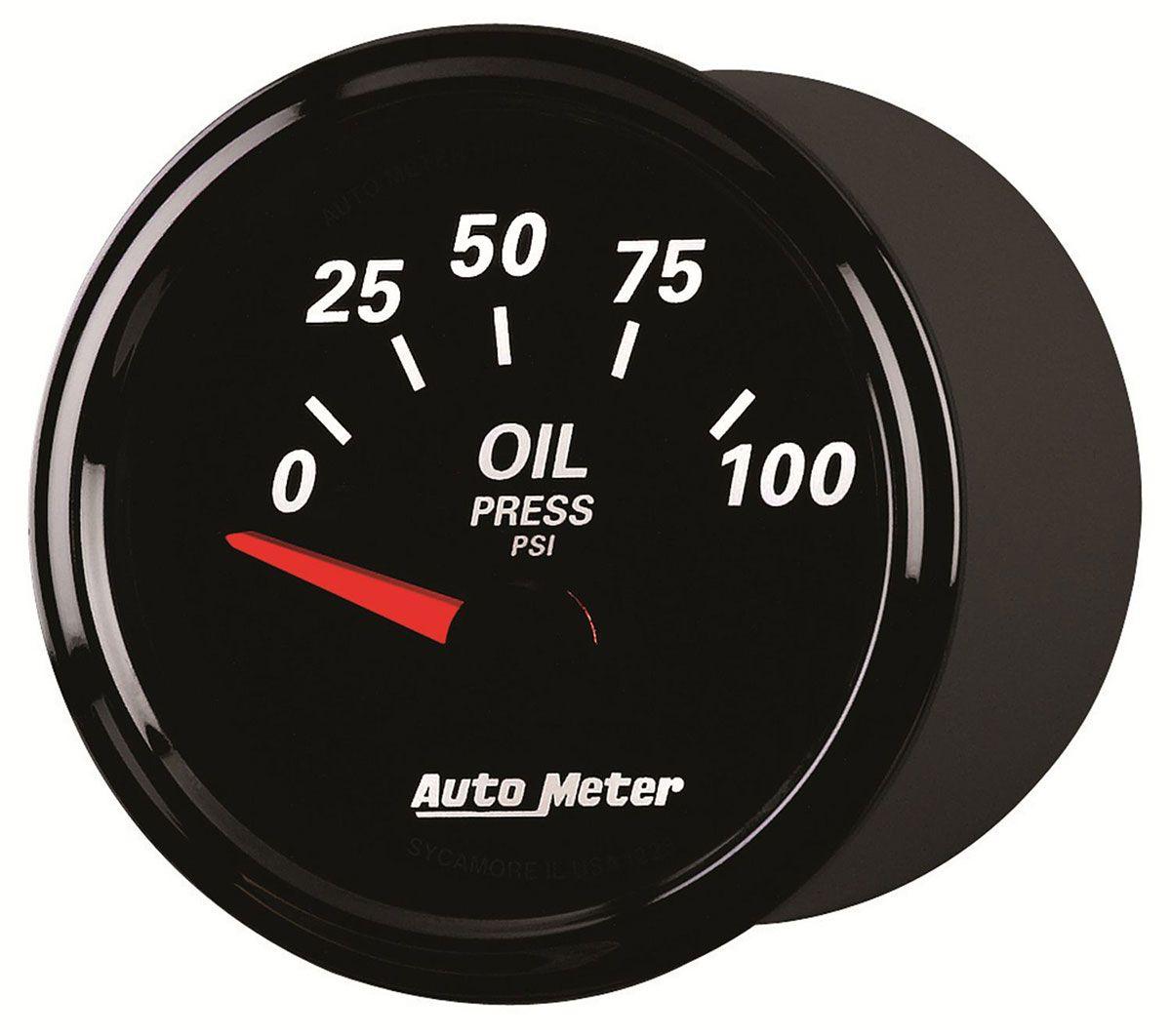 AutoMeter Designer Black II Oil Pressure Gauge (AU1228)