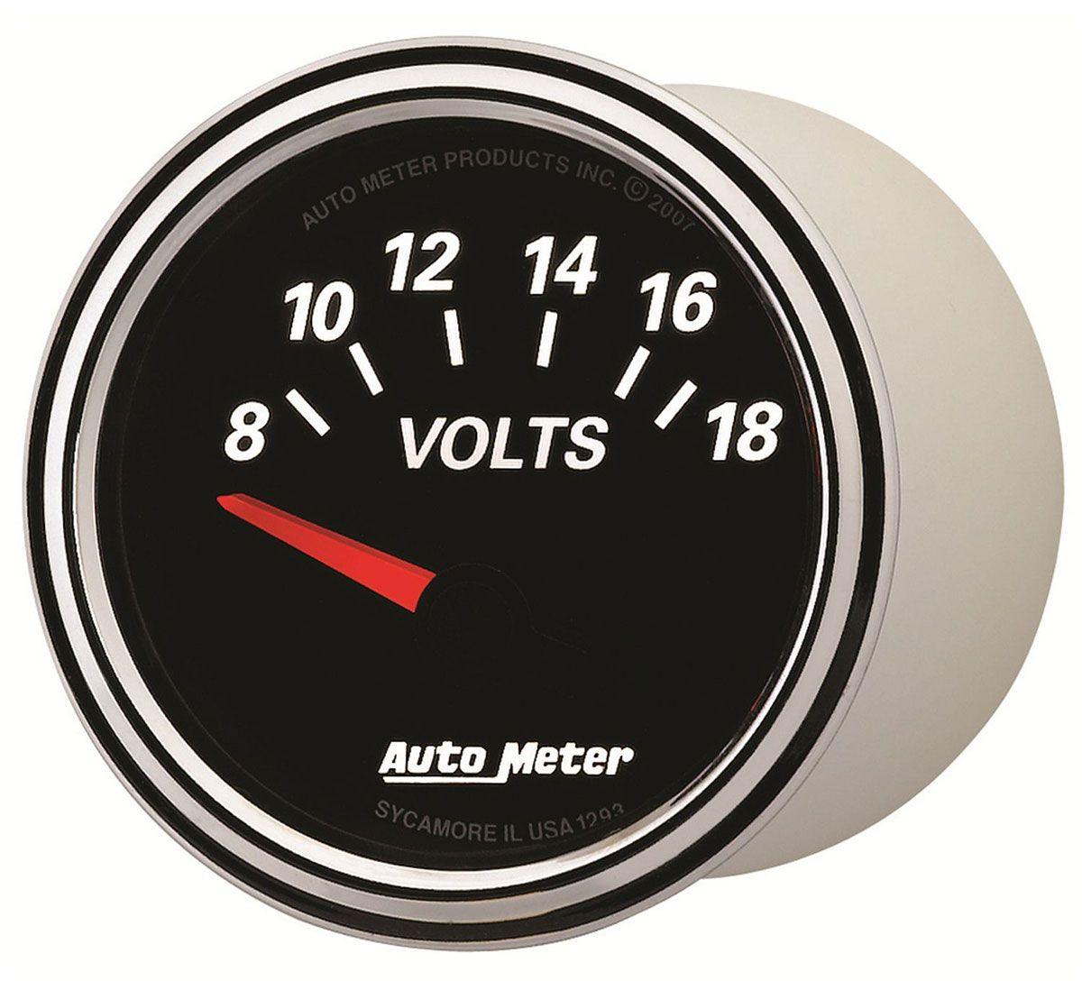 AutoMeter Designer Black II Voltmeter Gauge (AU1293)