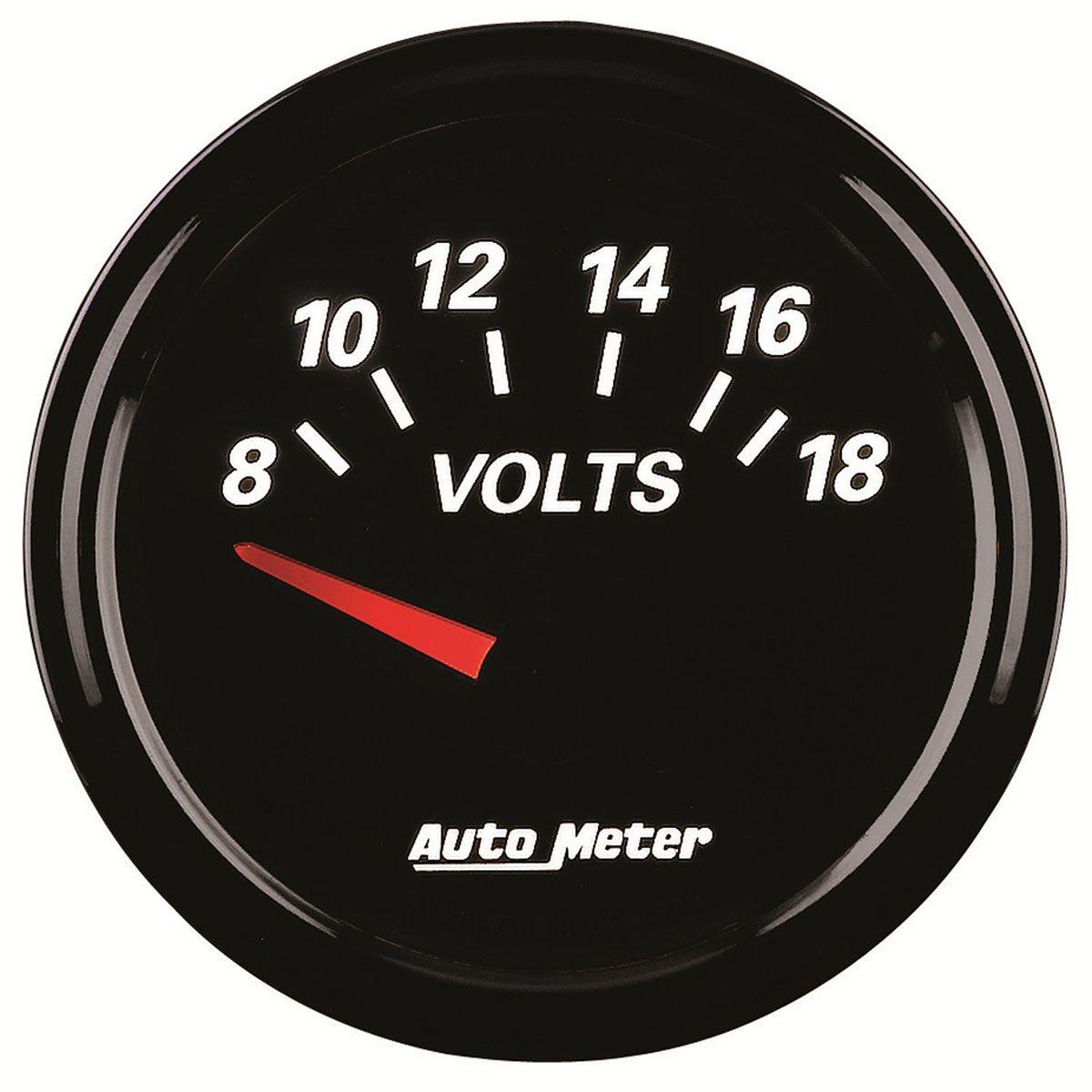 AutoMeter Designer Black II Voltmeter Gauge (AU1293)