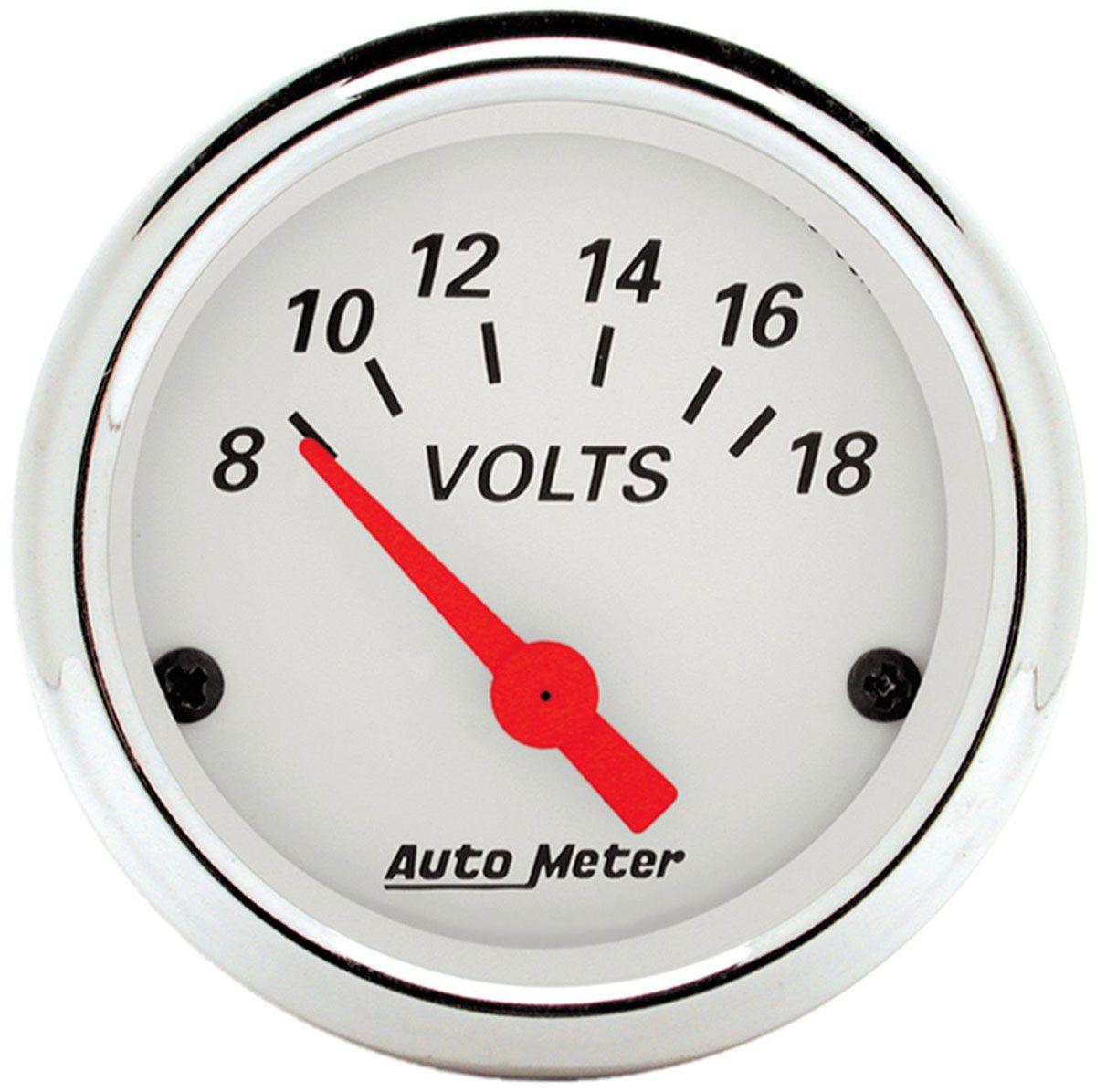 Autometer Arctic White Series Voltmeter (AU1391) AU1391