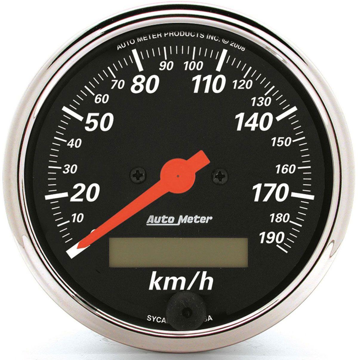 AutoMeter Desighner Black Speedo (AU1487-M) AU1487-M