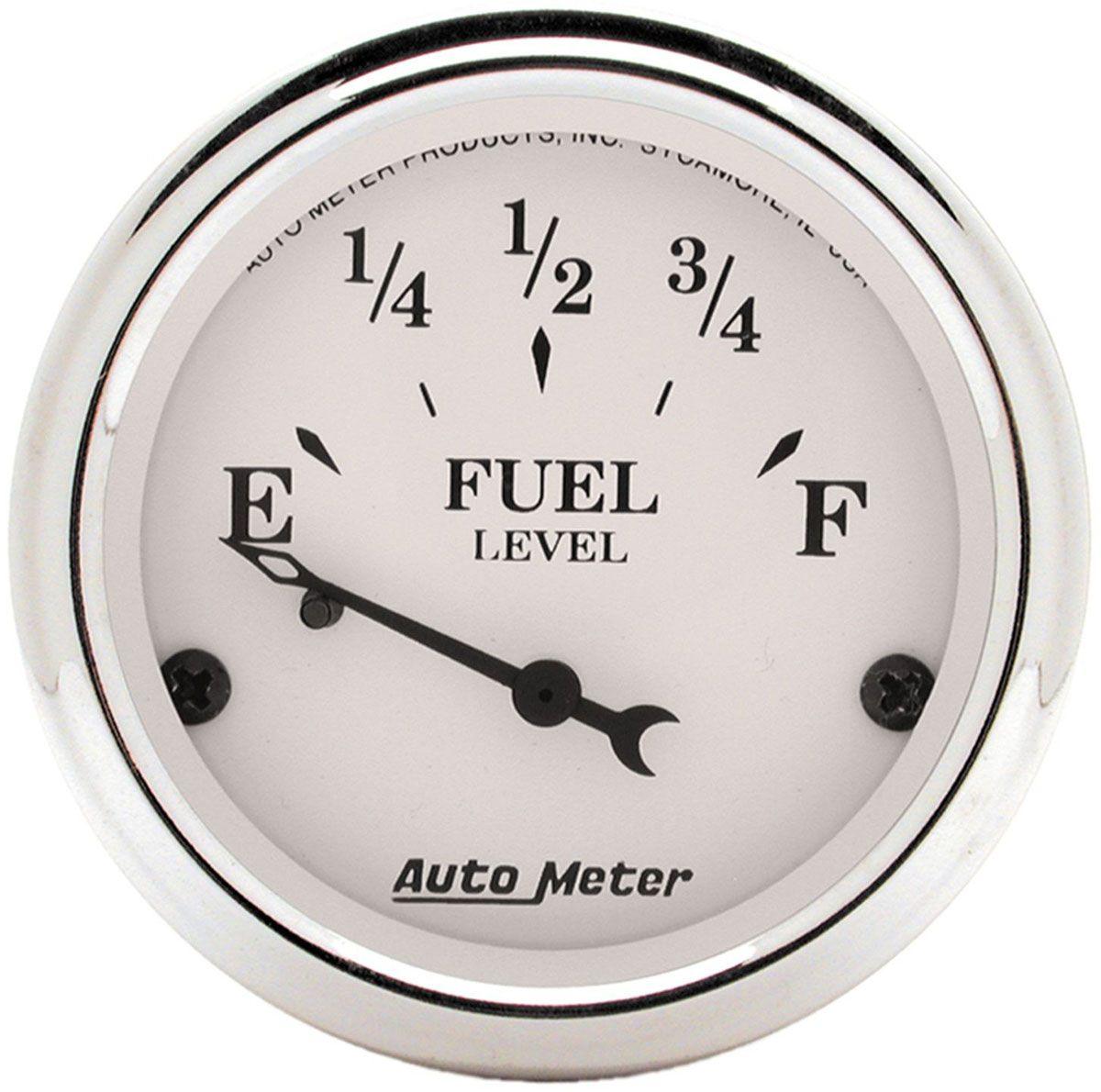 AutoMeter Old Tyme White Series Fuel Level Gauge (AU1604) AU1604