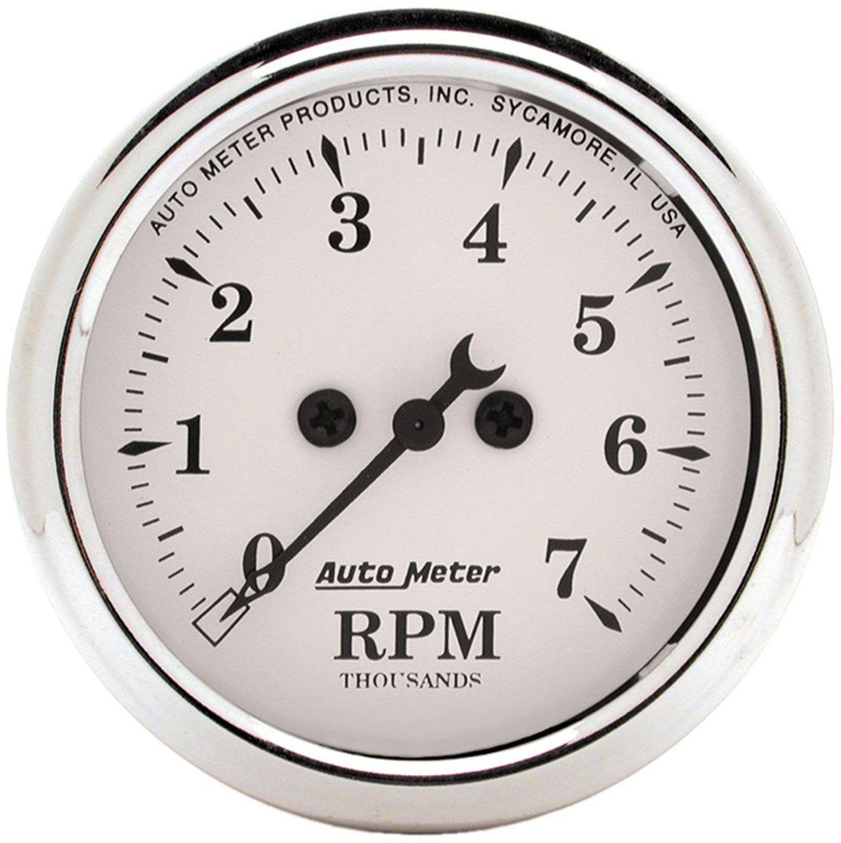 AutoMeter Old Tyme White Tachometer (AU1694) AU1694