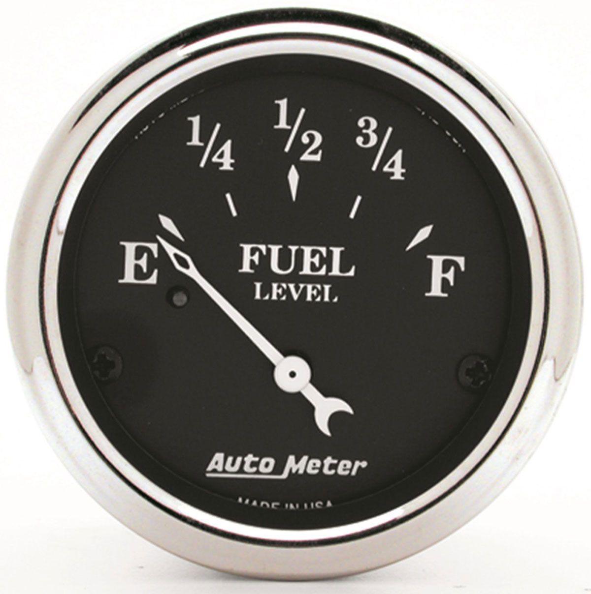 AutoMeter Old Tyme Black Series Fuel Level Gauge (AU1715) AU1715