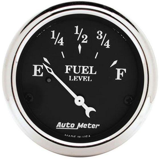 AutoMeter Old Tyme Black Series Fuel Level Gauge (AU1717) AU1717