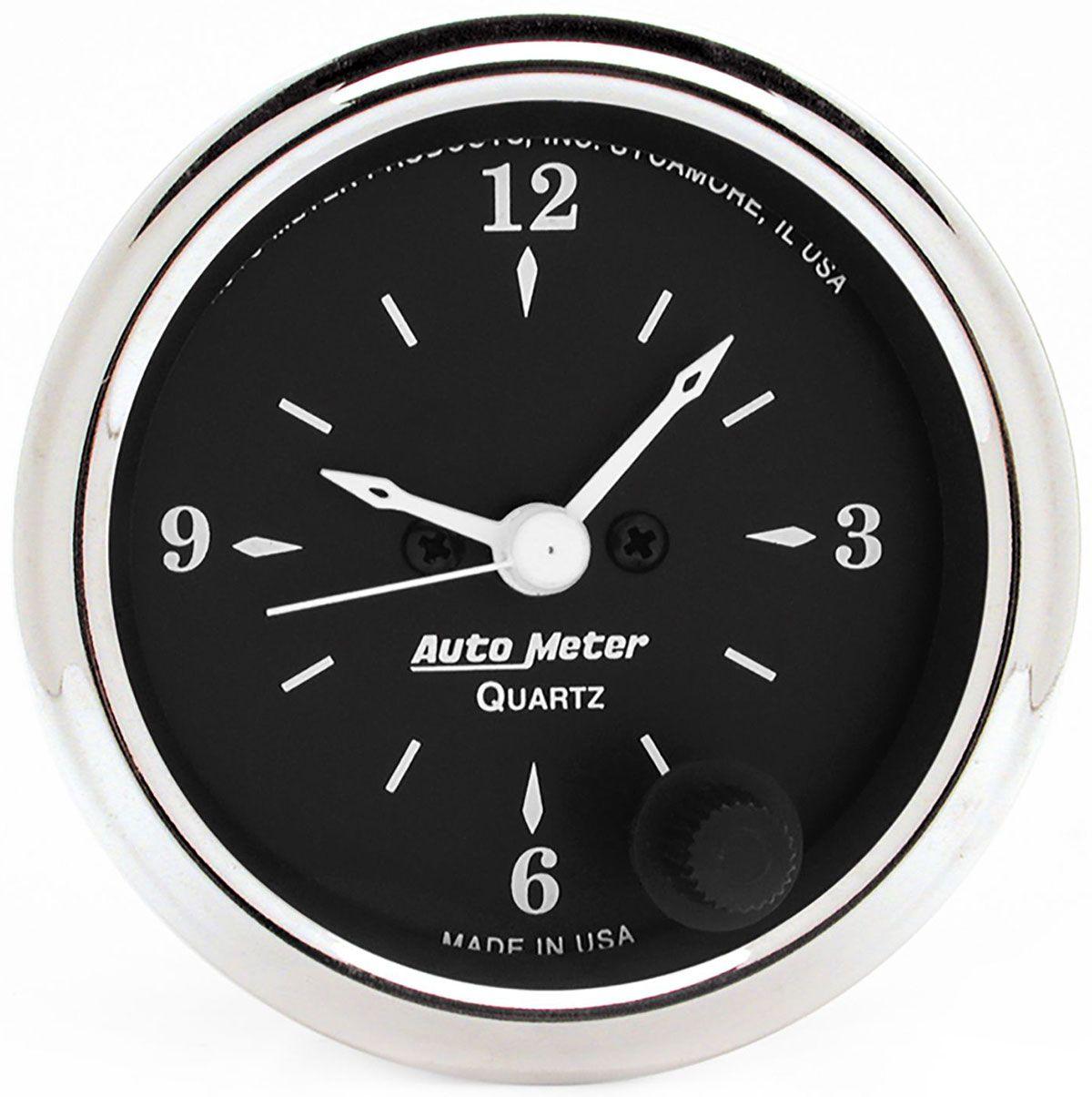 AutoMeter Old Tyme Black Series Clock (AU1785) AU1785