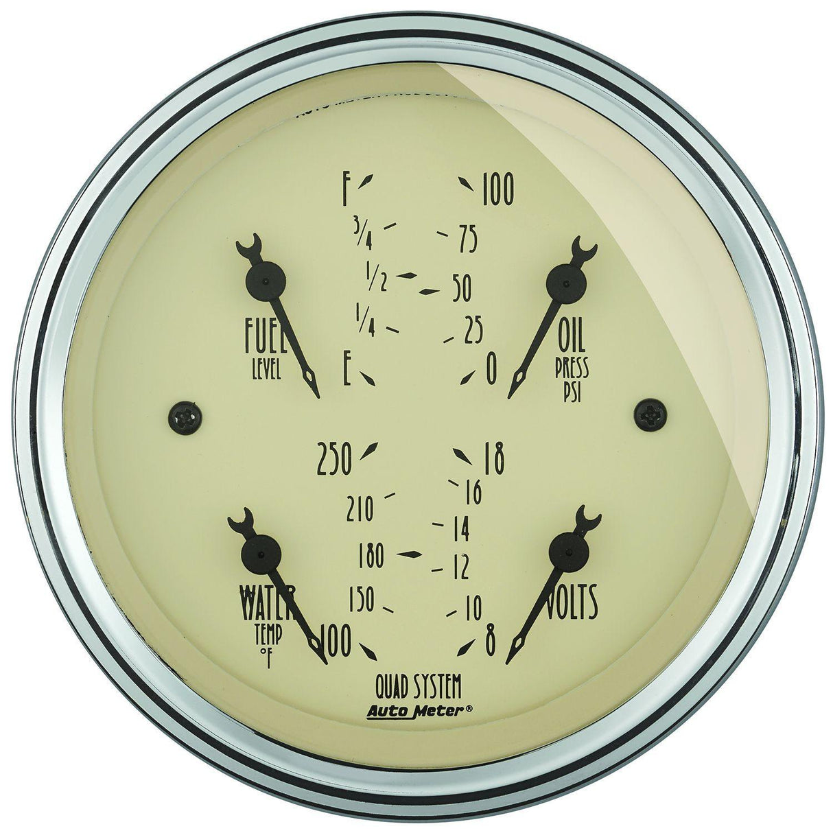 AutoMeter Antique Beige Quad Gauge (AU1812) AU1812