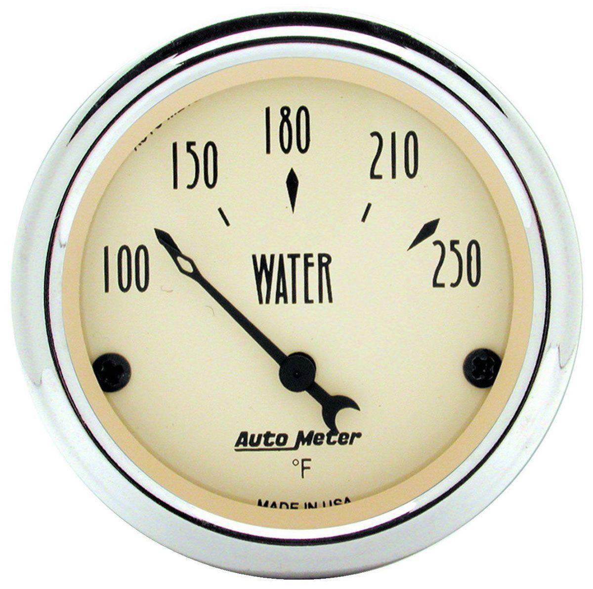 AutoMeter Antique Beige Series Water Temperature Gauge (AU1837) AU1837