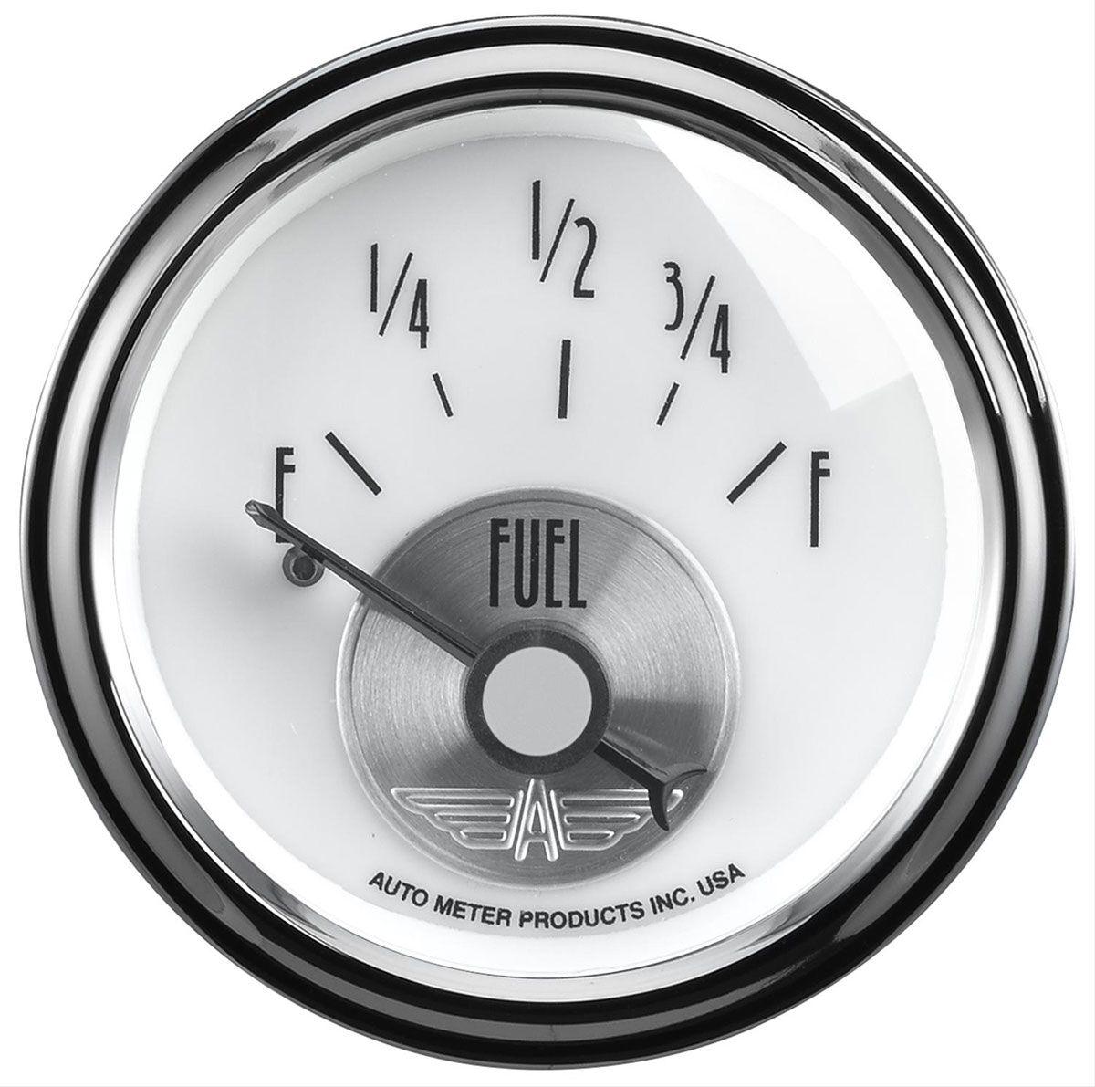 AutoMeter Prestige Series - Pearl Fuel Level Gauge (AU2015)