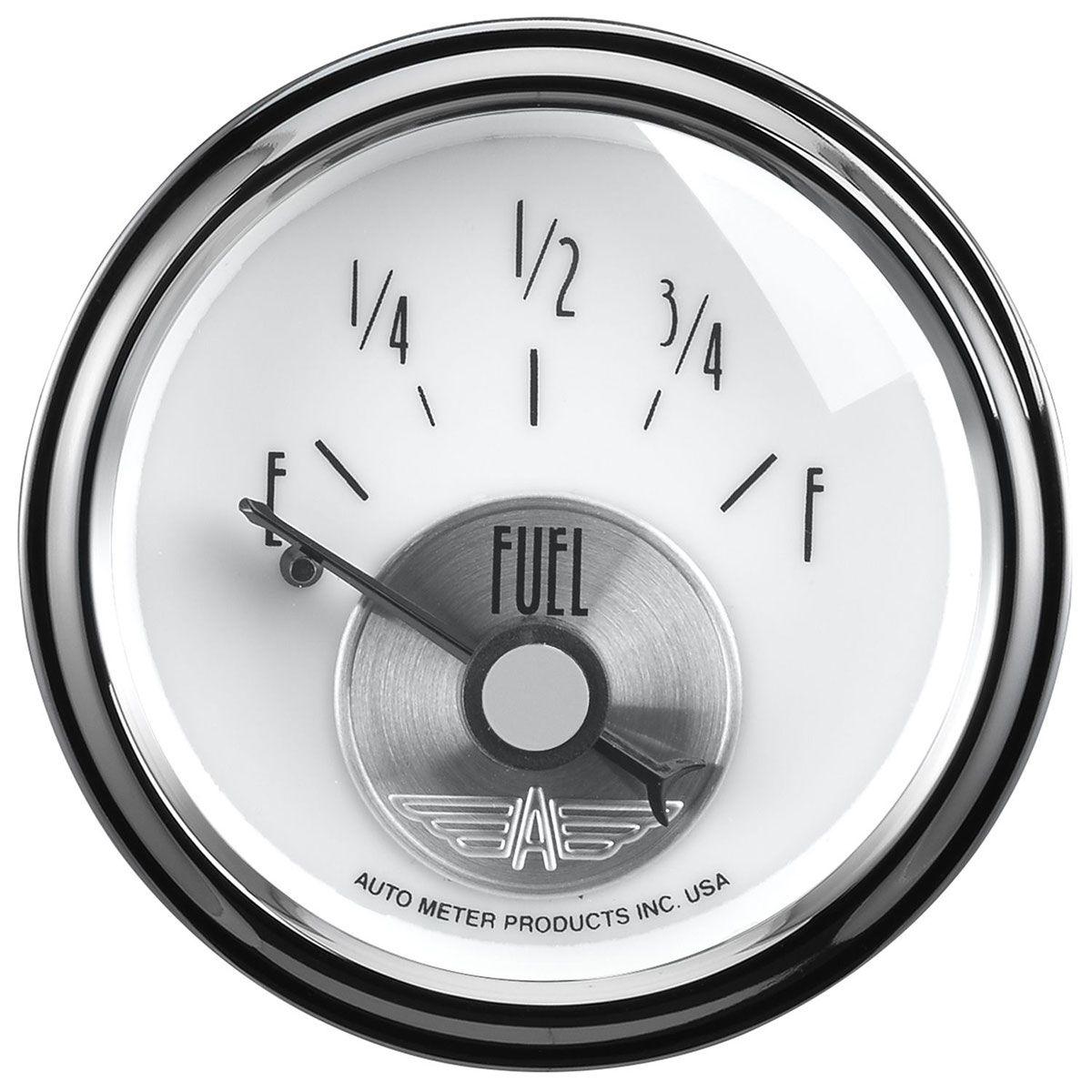 AutoMeter Prestige Series - Pearl Fuel Level Gauge (AU2018) AU2018