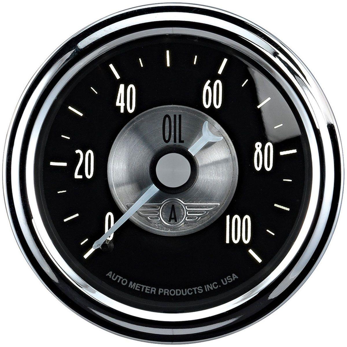 Autometer Prestige Series - Black Diamond Oil Pressure Gauge (AU2022) AU2022