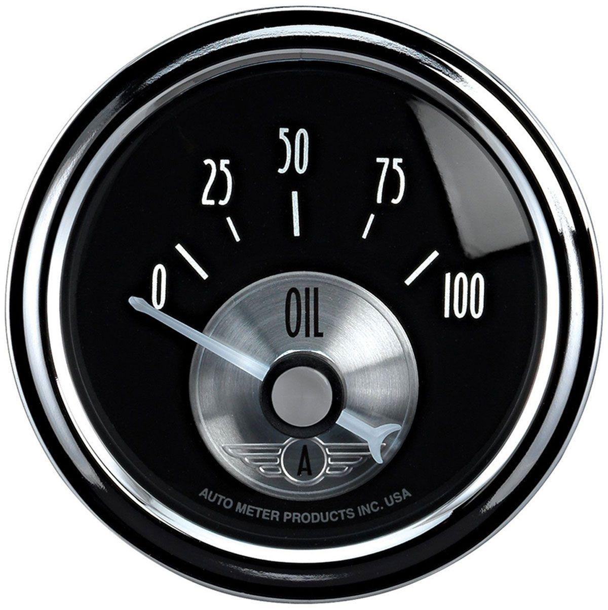 Autometer Prestige Series - Black Diamond Oil Pressure Gauge (AU2028) AU2028