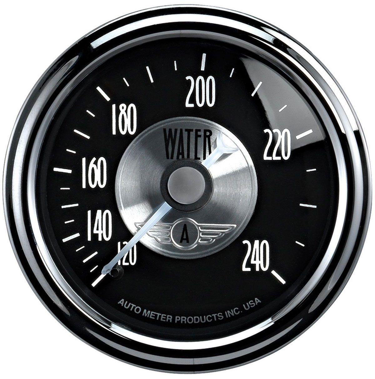 AutoMeter Prestige Series - Black Diamond Water Temperature Gauge (AU2033) AU2033
