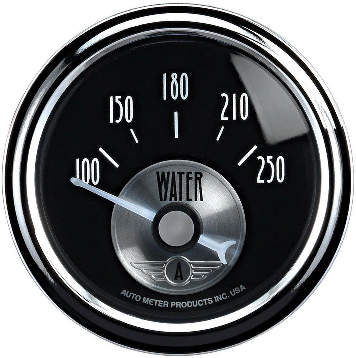AutoMeter Prestige Series - Black Diamond Water Temperature Gauge (AU2038) AU2038