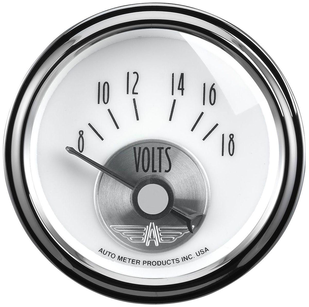 Autometer Prestige Series- Pearl Voltmeter Gauge (AU2094) AU2094