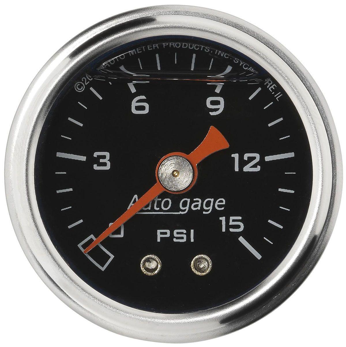 AutoMeter Auto gage Series Fuel Pressure Gauge (AU2172) AU2172