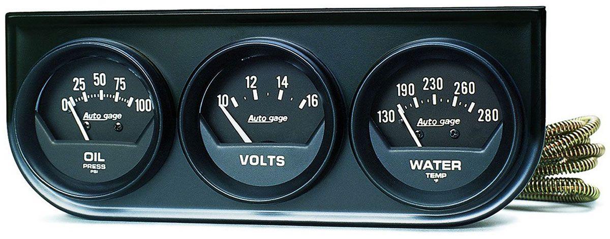 AutoMeter Auto gage Three-Gauge Console (AU2348) AU2348