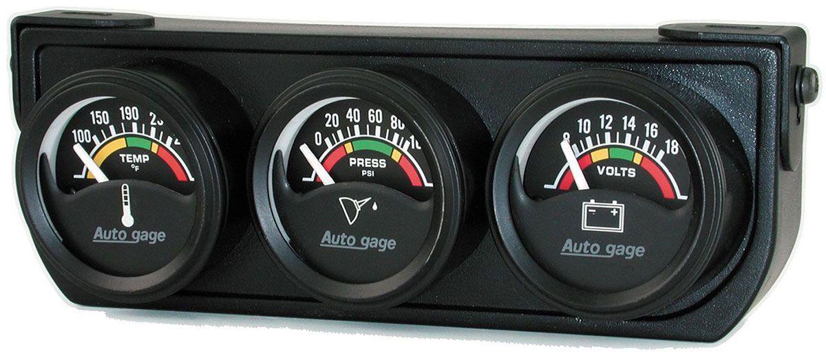 AutoMeter Auto gage Three-Gauge Console (AU2391) AU2391