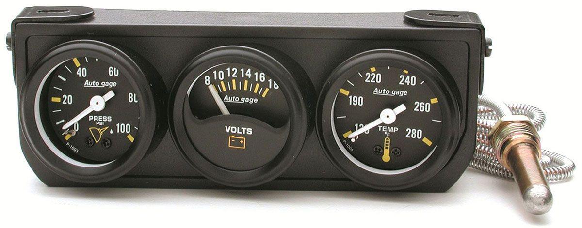 AutoMeter Auto gage Three-Gauge Console (AU2396) AU2396