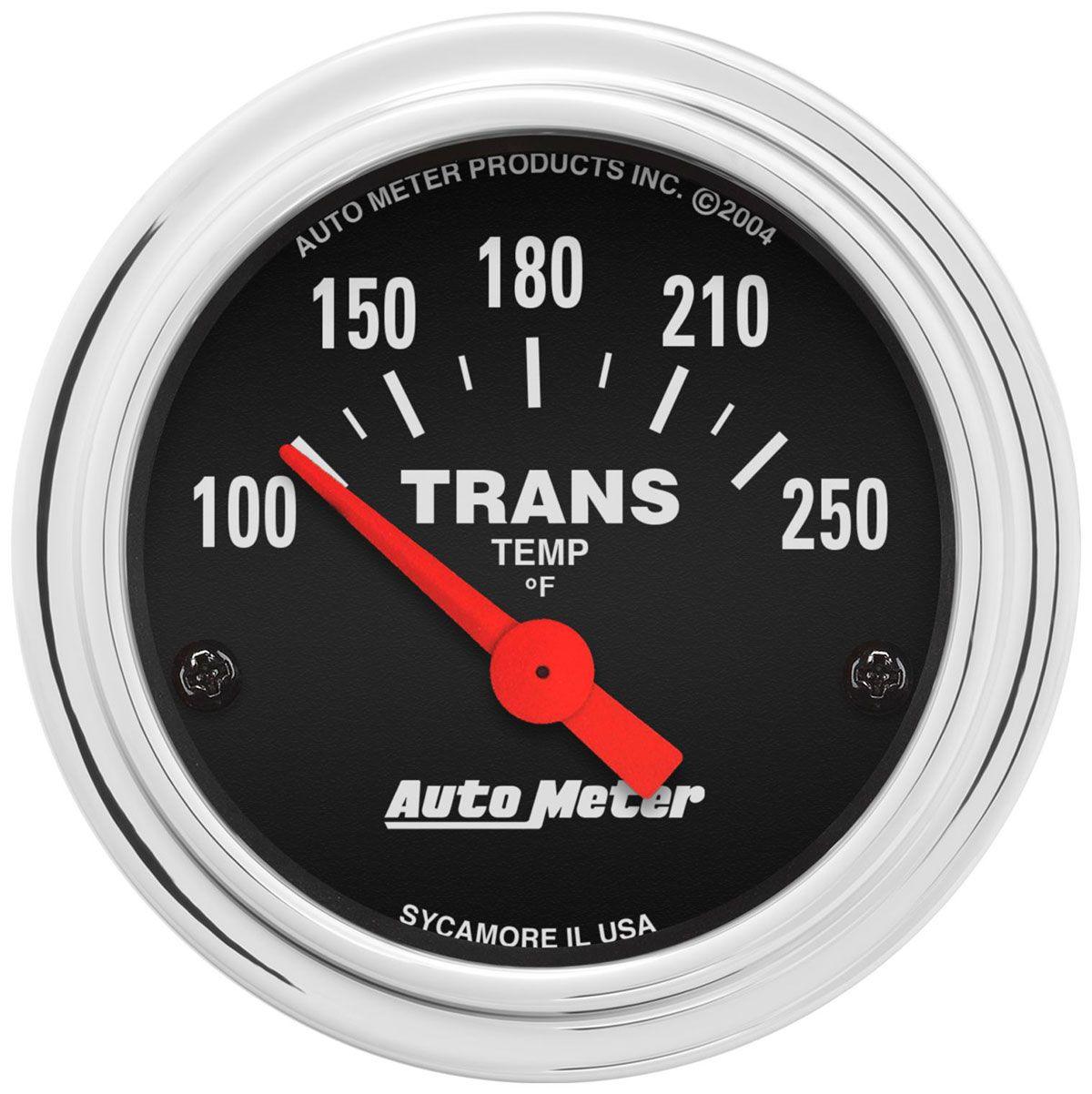 AutoMeter Traditional Chrome Series Transmission Temperature Gauge (AU2552) AU2552