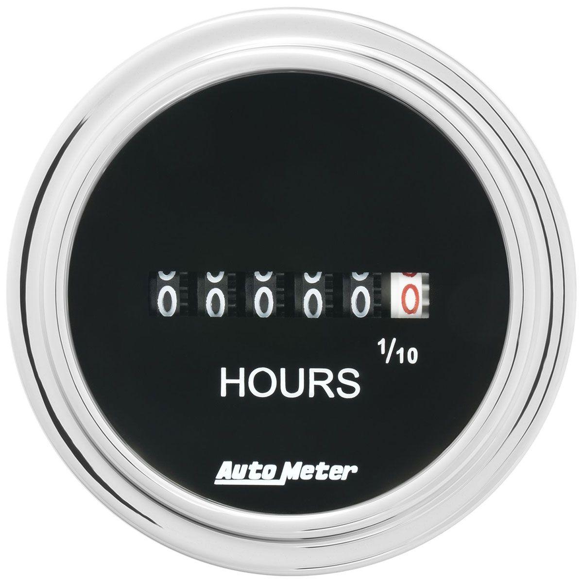 AutoMeter Traditional Chrome Series Hour Meter Gauge (AU2587) AU2587