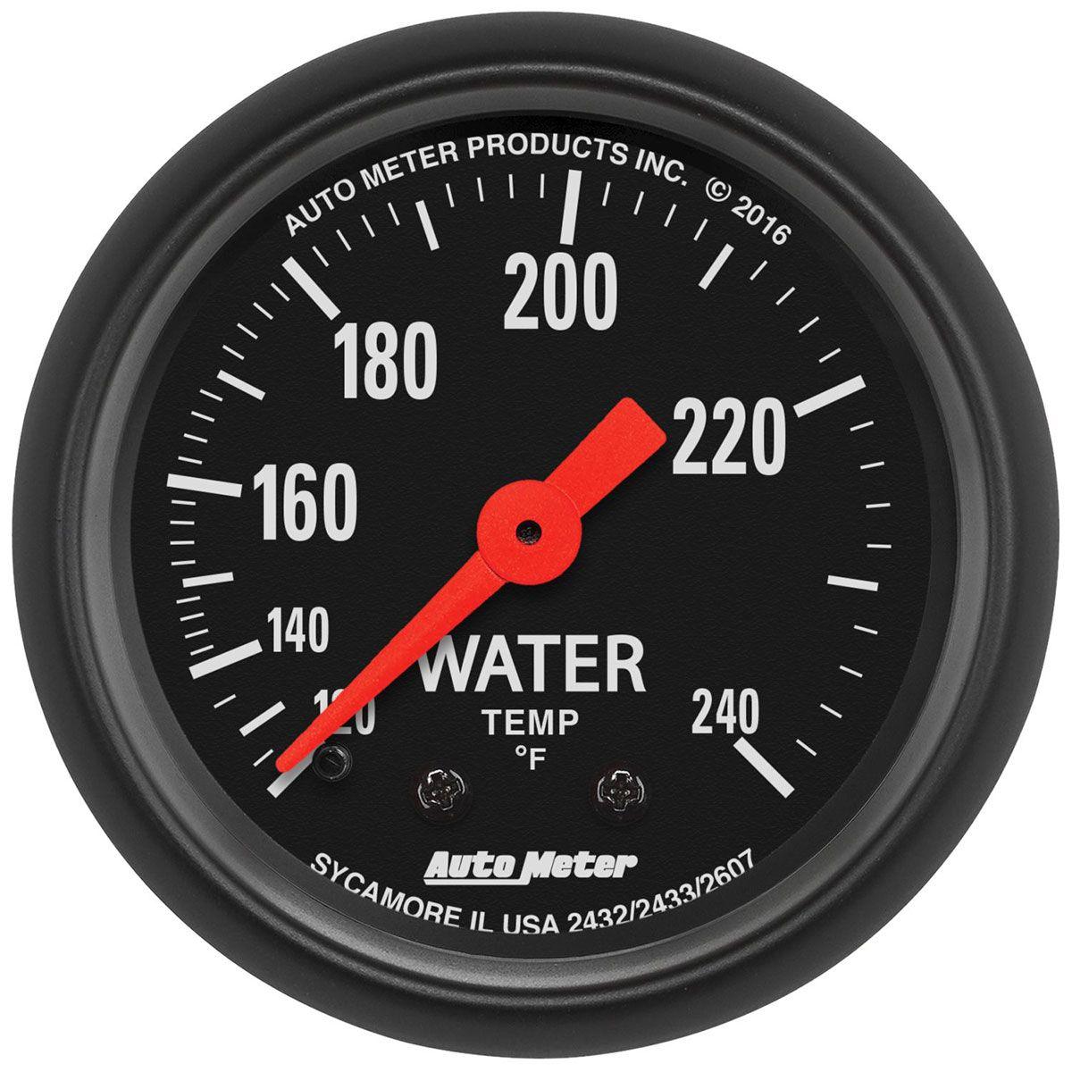 Autometer Z-Series Water Temperature Gauge (AU2607) AU2607